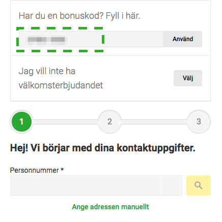 Unibet Bonuskod