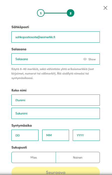 Casinohuone Bonuskoodi - Kuinka Rekisteröityä