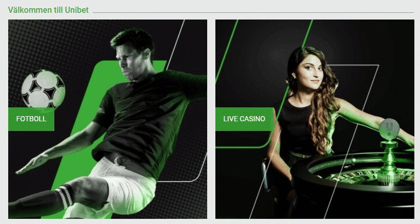 Unibet bonus - Välkommen till Unibet