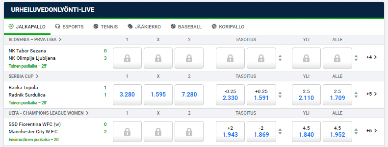 Pinnacle VIP Koodi: Vedonlyönnin muut toiminnot