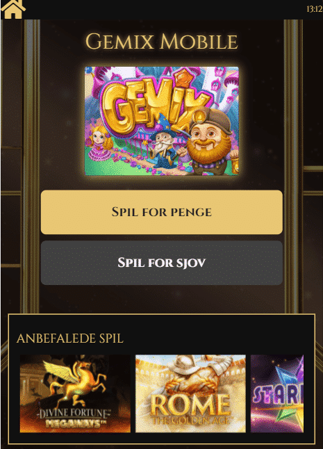 Royal Casino Bonuskode: spille via mobil