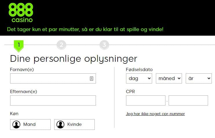 Sådan registrerer du dig nemt og hurtigt på 888Casino-platformen